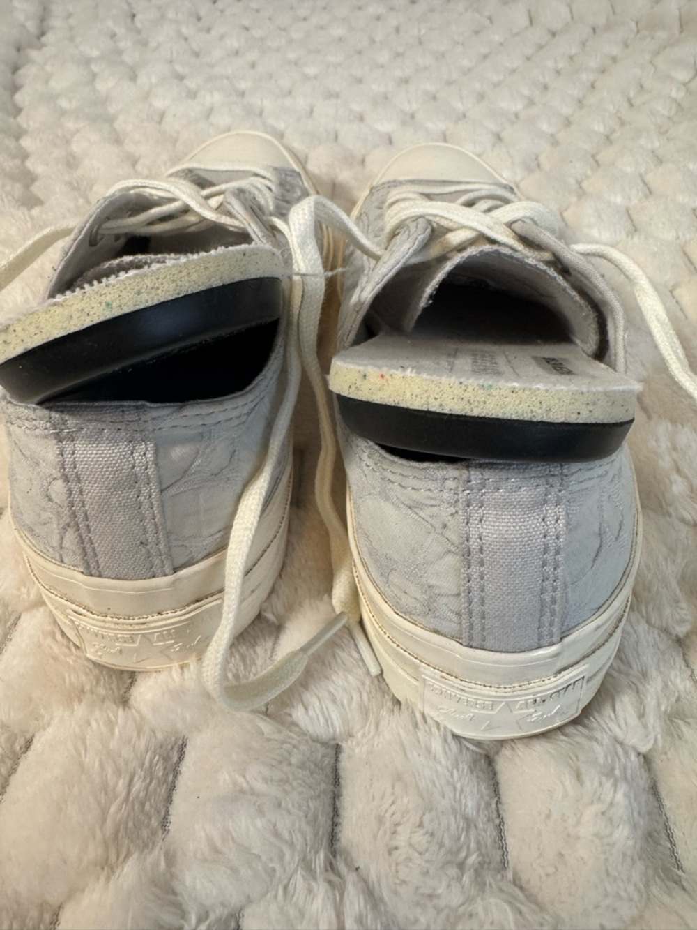 Converse Low Top W 8.5 Grey & Off-White/Cream - Picture 7 of 9